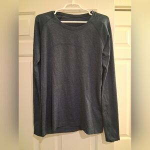 Lululemon Swiftly Tech Long Sleeve Crew Size 14 Cerulean Blue